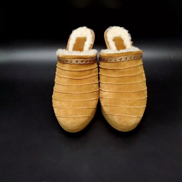 Cole Haan Suede Devon Clog Mules Heels Shoes Women's Size 8.5 - Picture 3 of 12